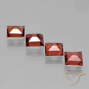 2.80 ct natürliche Mittelrot Pyrop-Granat-Edelsteine, Quadrat, VS