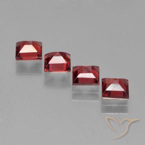 2.77 ct natürliche Tiefes Blutrot Pyrop-Granat-Edelsteine, Quadrat, VS