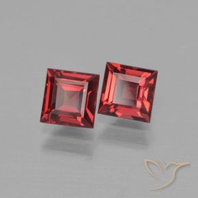 1,80 ct natürliche roter Pyrop-Edelsteine, Quadrat, VS