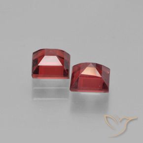 1.58 ct natürliche tiefrot Pyrop-Granat-Edelsteine, Quadrat, VS