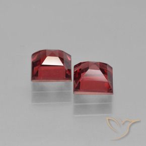 1.79 ct natürliche Tiefes Scharlachrot Pyrop-Granat-Edelsteine, Quadrat, VS