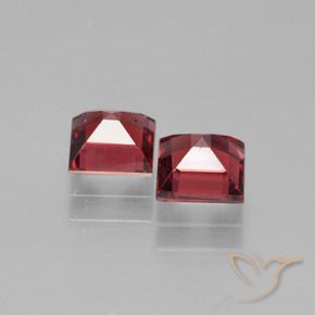 1.78 ct natürliche Tiefes Weinrot Pyrop-Granat-Edelsteine, Quadrat, VS