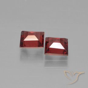 1.47 ct natürliche Tiefes Blutrot Pyrop-Granat-Edelsteine, Quadrat, VS