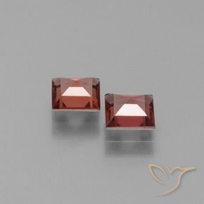 1.33 ct natürliche Ziegelrot Pyrop-Granat-Edelsteine, Quadrat, VS