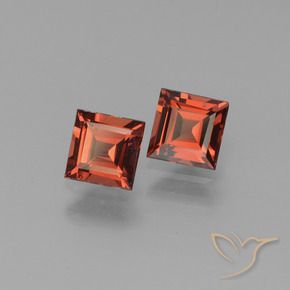 1.64 ct natürliche Mittelrot Pyrop-Granat-Edelsteine, Quadrat, VS