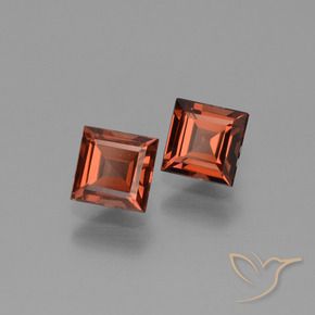 1.54 ct natürliche Mittelrot Pyrop-Granat-Edelsteine, Quadrat, VS