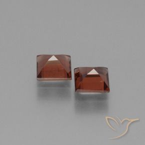 1.54 ct natürliche Mittelrot Pyrop-Granat-Edelsteine, Quadrat, VS