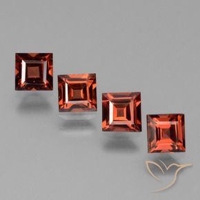 2.82 ct natürliche Mittelrot Pyrop-Granat-Edelsteine, Quadrat, VVS-VS