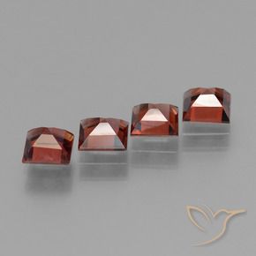 2.82 ct natürliche Mittelrot Pyrop-Granat-Edelsteine, Quadrat, VVS-VS