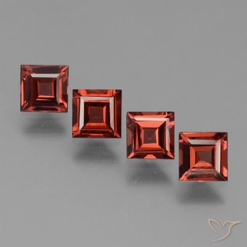 2.71ctw Natürlicher Scharlachrot Pyrop-Granat, Quadrat, VS