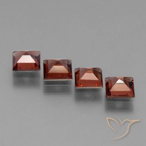 2.71 ct natürliche Scharlachrot Pyrop-Granat-Edelsteine, Quadrat, VS
