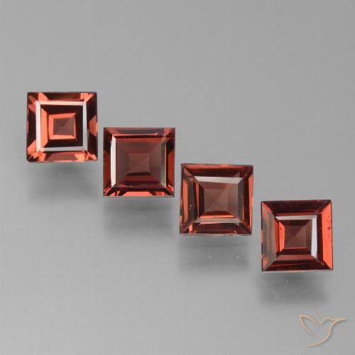 3.00ctw Natürlicher Scharlachrot Pyrop-Granat, Quadrat, VS