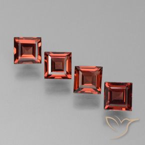 2.67 ct natürliche Mittelrot Pyrop-Granat-Edelsteine, Quadrat, VS