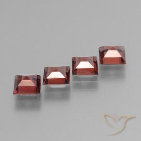 2.67 ct natürliche Mittelrot Pyrop-Granat-Edelsteine, Quadrat, VS