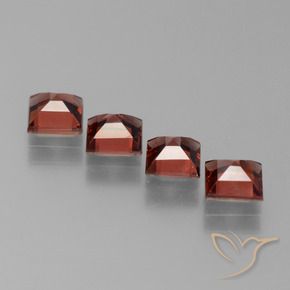2.98 ct natürliche tiefrot Pyrop-Granat-Edelsteine, Quadrat, VS