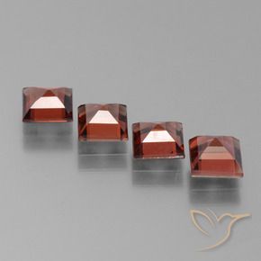 3.25 ct natürliche Scharlachrot Pyrop-Granat-Edelsteine, Quadrat, VS