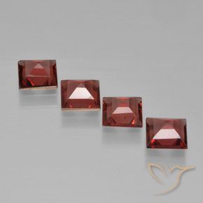 2.63 ct natürliche tiefrot Pyrop-Granat-Edelsteine, Quadrat, VS