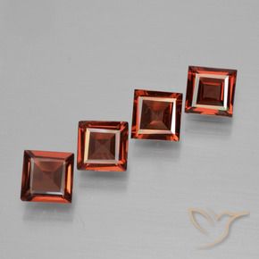 2.47 ct natürliche Sangria Rot Pyrop-Granat-Edelsteine, Quadrat, VVS-VS