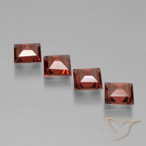 2.47 ct natürliche Sangria Rot Pyrop-Granat-Edelsteine, Quadrat, VVS-VS