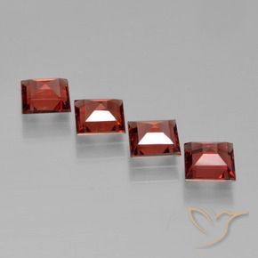 2.65 ct natürliche Mittelrot Pyrop-Granat-Edelsteine, Quadrat, VS