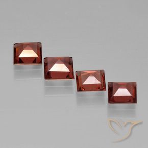 2.40 ct natürliche Mittelrot Pyrop-Granat-Edelsteine, Quadrat, VS