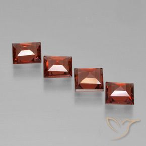2.62 ct natürliche Scharlachrot Pyrop-Granat-Edelsteine, Quadrat, VS