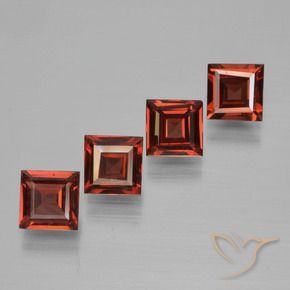 2.65 ct natürliche Mittelrot Pyrop-Granat-Edelsteine, Quadrat, VS