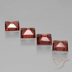 2.71 ct natürliche tiefrot Pyrop-Granat-Edelsteine, Quadrat, VS