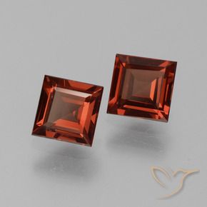 1.54 ct natürliche Scharlachrot Pyrop-Granat-Edelsteine, Quadrat, VS