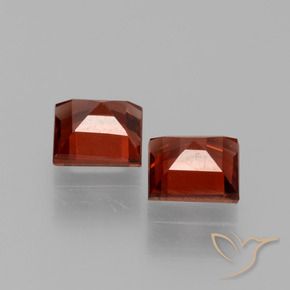 1.54 ct natürliche Scharlachrot Pyrop-Granat-Edelsteine, Quadrat, VS
