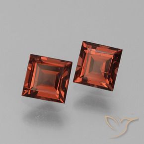 1.55 ct natürliche tiefrot Pyrop-Granat-Edelsteine, Quadrat, VS