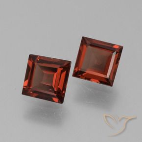 1.40 ct natürliche Scharlachrot Pyrop-Granat-Edelsteine, Quadrat, VS