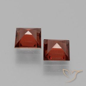1.40 ct natürliche Scharlachrot Pyrop-Granat-Edelsteine, Quadrat, VS