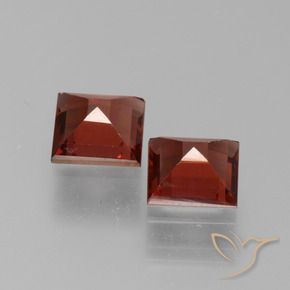 1.62 ct natürliche Tiefes Scharlachrot Pyrop-Granat-Edelsteine, Quadrat, VS