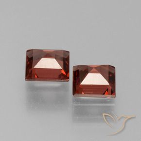 1.47 ct natürliche Ziegelrot Pyrop-Granat-Edelsteine, Quadrat, VS