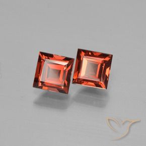 1.68 ct natürliche Scharlachrot Pyrop-Granat-Edelsteine, Quadrat, VS