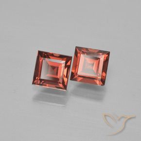 1.61 ct natürliche Mittelrot Pyrop-Granat-Edelsteine, Quadrat, VS