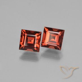 1.70 ct natürliche Mittelrot Pyrop-Granat-Edelsteine, Quadrat, VVS-VS