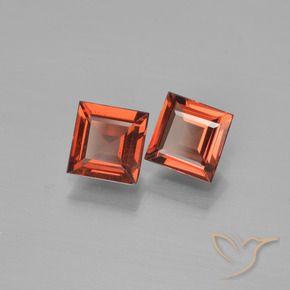 1.43 ct natürliche Mittelrot Pyrop-Granat-Edelsteine, Quadrat, VS