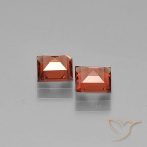 1.43 ct natürliche Mittelrot Pyrop-Granat-Edelsteine, Quadrat, VS