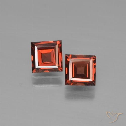 1.43ctw Natürlicher Scharlachrot Pyrop-Granat, Quadrat, VS