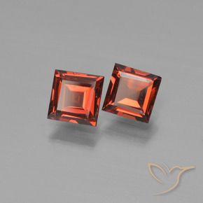 1.43 ct natürliche Scharlachrot Pyrop-Granat-Edelsteine, Quadrat, VS