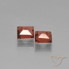 1.43 ct natürliche Scharlachrot Pyrop-Granat-Edelsteine, Quadrat, VS