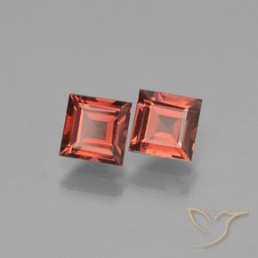 1.66 ct natürliche Scharlachrot Pyrop-Granat-Edelsteine, Quadrat, VVS-VS