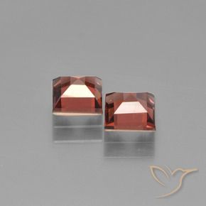 1.66 ct natürliche Scharlachrot Pyrop-Granat-Edelsteine, Quadrat, VVS-VS