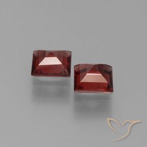 1.33 ct natürliche tiefrot Pyrop-Granat-Edelsteine, Quadrat, VS