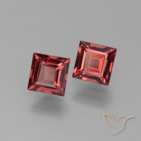 1.43 ct natürliche tiefrot Pyrop-Granat-Edelsteine, Quadrat, VS