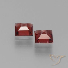 1.43 ct natürliche tiefrot Pyrop-Granat-Edelsteine, Quadrat, VS