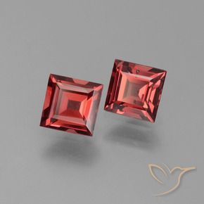 1.43 ct natürliche tiefrot Pyrop-Granat-Edelsteine, Quadrat, VS