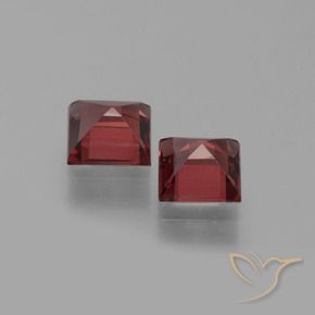 1.43 ct natürliche tiefrot Pyrop-Granat-Edelsteine, Quadrat, VS